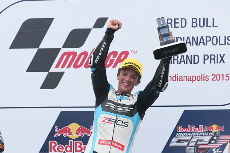 Riesenjubel bei Livio Loi: Erster belgischer Moto3-GP-Sieg, noch dazu vom 26. Startplatz!