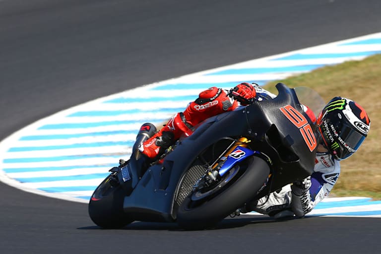 Neue Aerodynamik bei Yamaha: Jorge Lorenzo auf Phillip Island