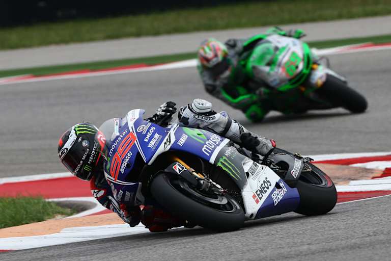 Jorge Lorenzo hat im Rennen gerade Hayden (69) überholt