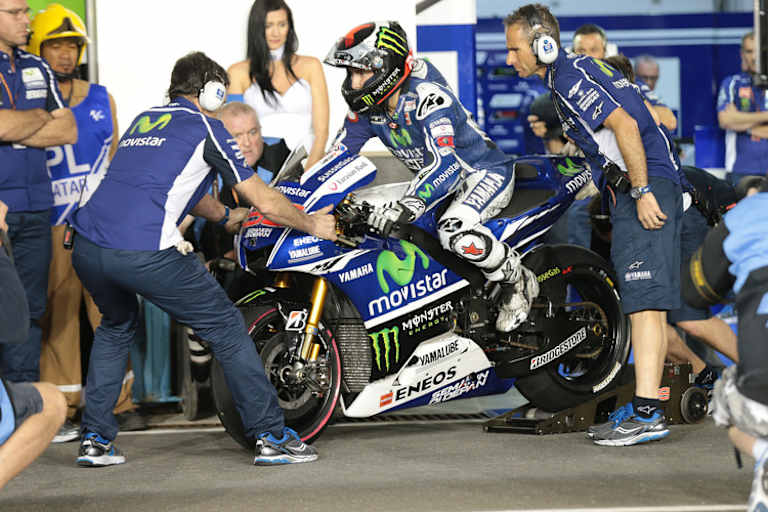 Jorge Lorenzo auf der Yamaha in Katar