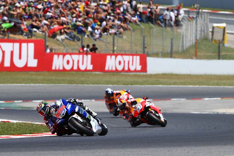 Barcelona-GP 2013: Jorge Lorenzo führt vor Pedrosa und Márquez