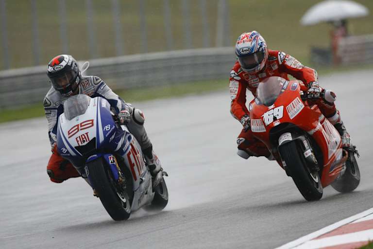 Sepang 2009: Nicky Hayden schnappte sich Jorge Lorenzo