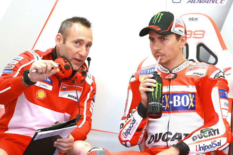 Crew-Chief Gabarrini mit Jorge Lorenzo
