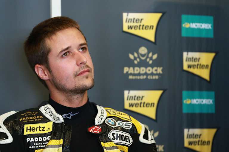 Suter-Pilot Lüthi in der Interwetten-Box