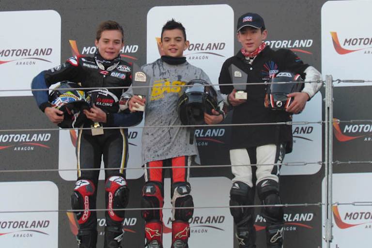 Luca Gardner (li.): Saisonabschluss als Zweiter in Aragón