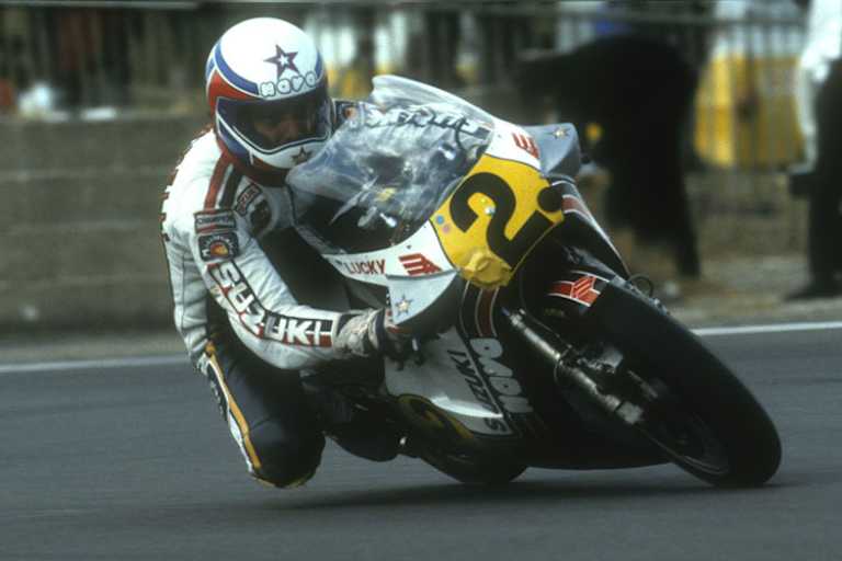 Marco Lucchineli 1981 auf der Gallina-Suzuki