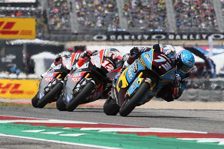 Im Rennen: Alex Márquez vor Lüthi und Schrötter