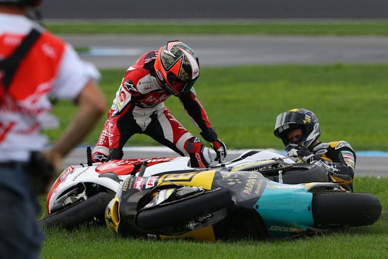 Indy-GP: Für Josh Herrin und Tom Lüthi ist das Rennen vorbei