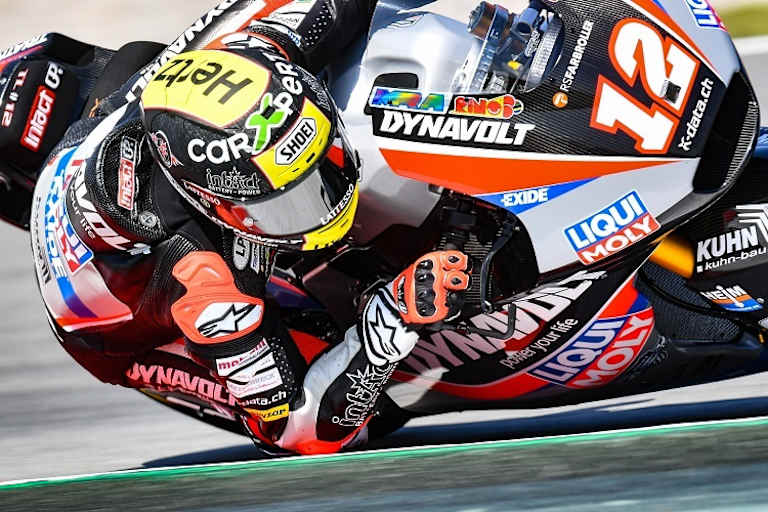 Tom Lüthi landete in Barcelona auf dem Podest