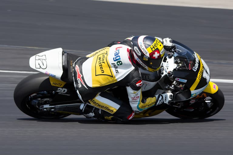 Tom Lüthi beim Spielberg-Test auf seiner Kalex