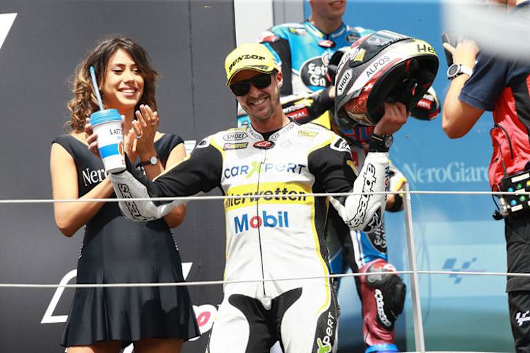 GP von Österreich: Tom Lüthi auf dem Podest