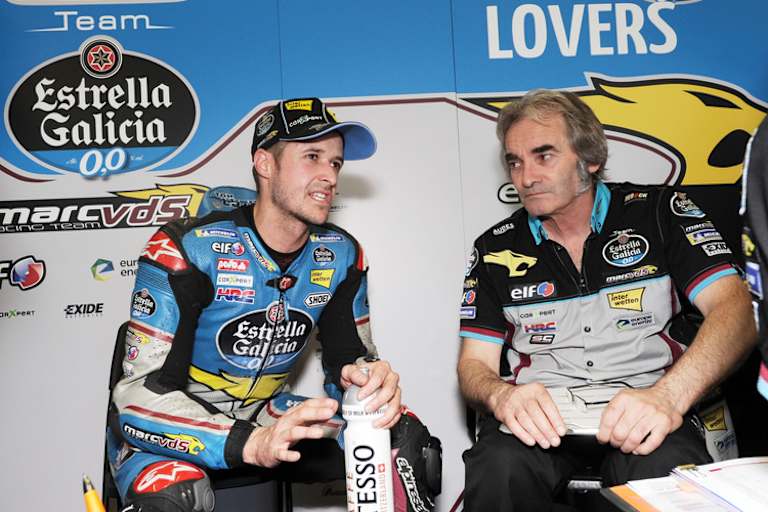 Tom Lüthi mit Gilles Bigot: Wird der Franzose der neue starke Mann bei Marc VDS?