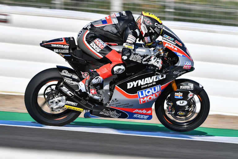 Kalex-Pilot Tom Lüthi am Mittwoch in Jerez