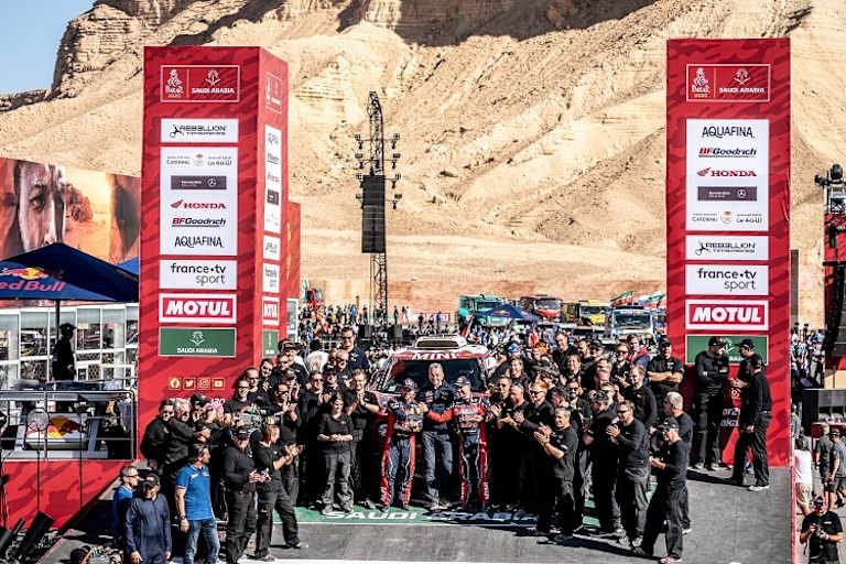 Das siegreiche Team von X-raid