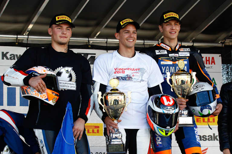 Ilya Mikhalchik, Bastien Mackels, Florian Alt (v.li.)