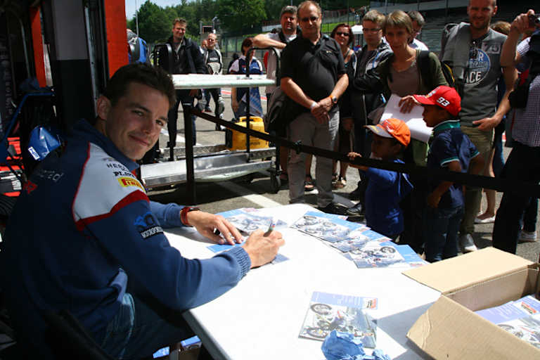 Der Belgier war begehrt bei Autogrammjägern