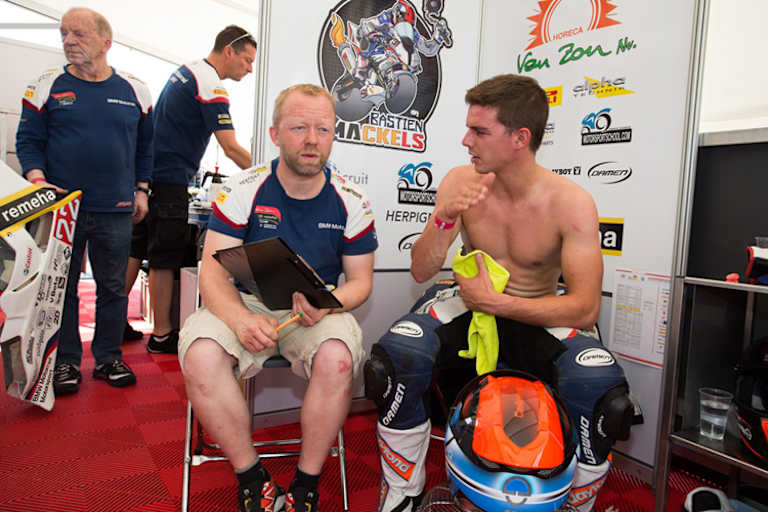 Mackels (re.) im Gespräch mit Werner Daemen