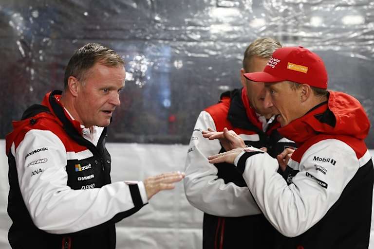 Tommi Mäkinen (li.)  und Kris Meeke