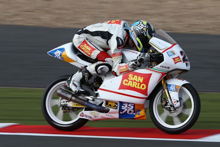 Stefano Manzi in Silverstone auf der Mahindra