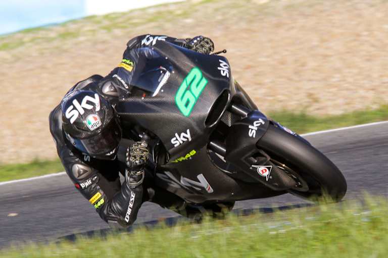 Stefan Manzi beim Debüt auf der Kalex