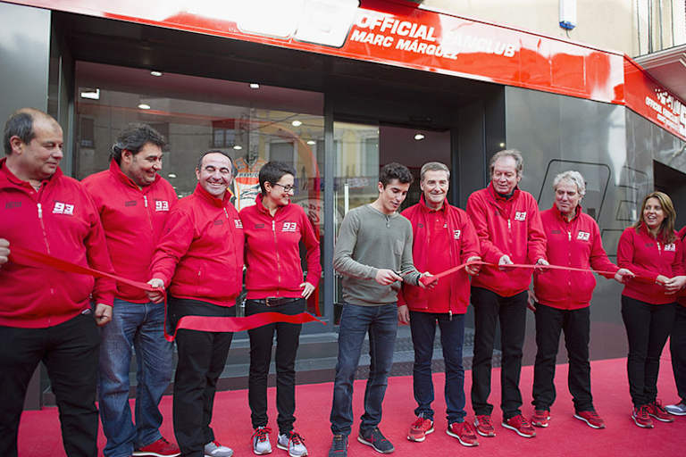 Marc Márquez war bei der Einweihung des Hauptquartiers natürlich dabei
