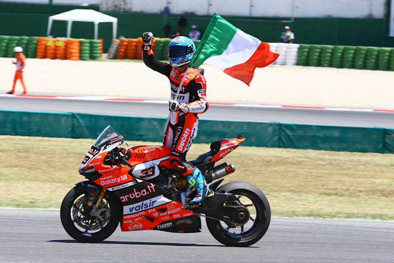 Marco Melandri gewann 2017 in Misano