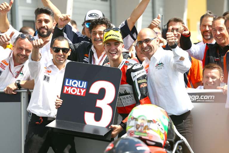 Marcos Ramirez wurde auf dem Sachsenring Dritter