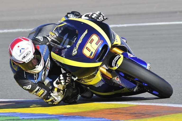 Alex Mariñelarena beim Valencia-Test 2014 auf der Mistral 610 des Tech3-Teams