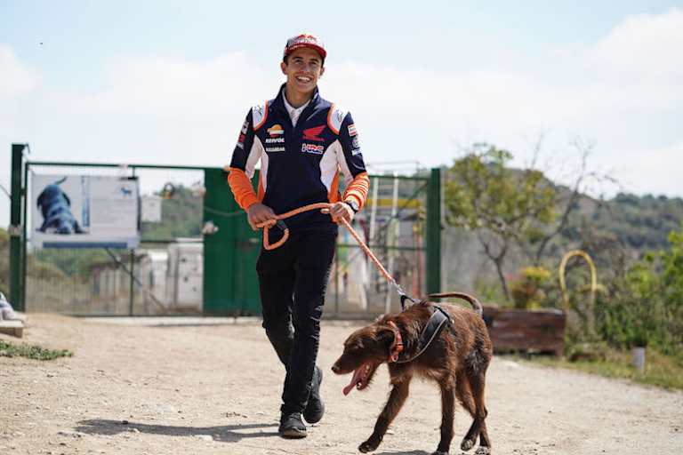 Der MotoGP-Star freundete sich gleich mit seinem Namensvetter an  