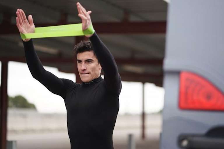 Der Spanier trainierte nach seiner Schulter-OP hart, um möglichst schnell wieder aufs Bike zu können