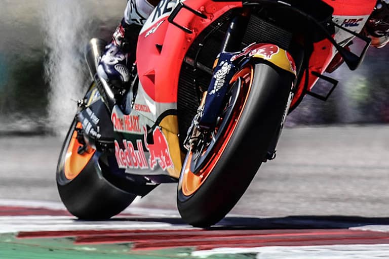 Marc Márquez setzte den Spoiler in Austin am Freitag kurz ein