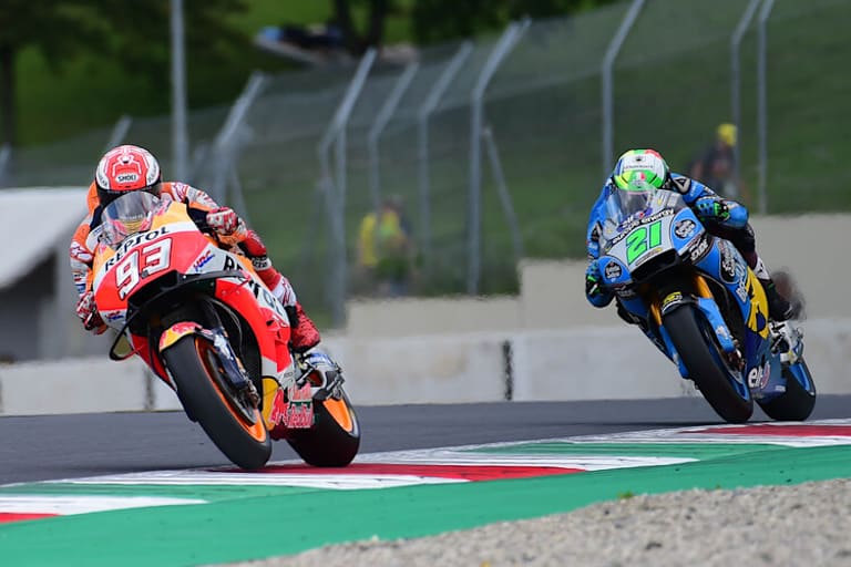 Marc Márquez vor MotoGP-Rookie Franco Morbidelli
