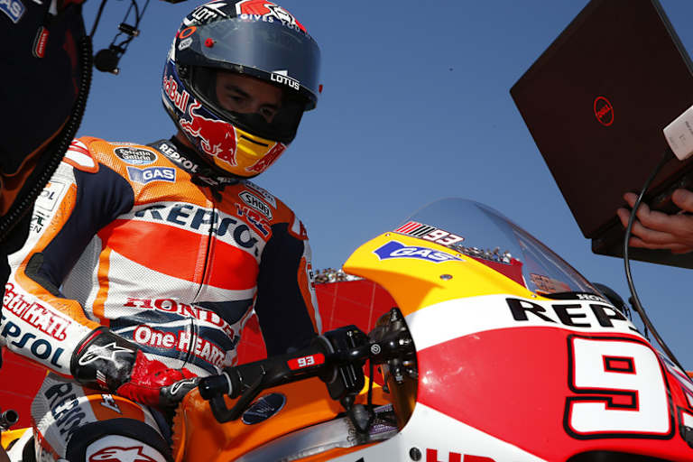 Marc Márquez am Startplatz in Argentinien
