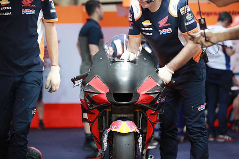 Neue Aerodynamik an der Márquez-Honda