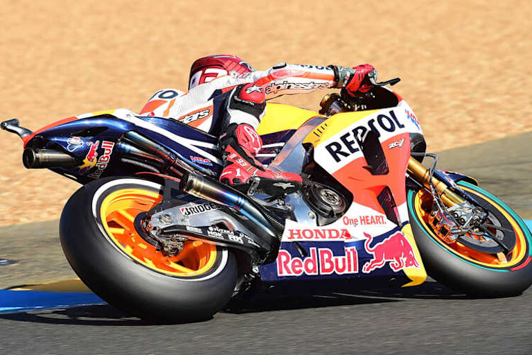 Vorläufig nur WM-Vierter: Marc Márquez, Rückstand auf Rossi bei 33 Punkten