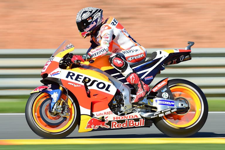 Marc Márquez beim Michelin-Test in Valencia