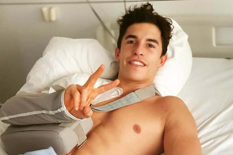 Marc Márquez nach der OP im November 2019