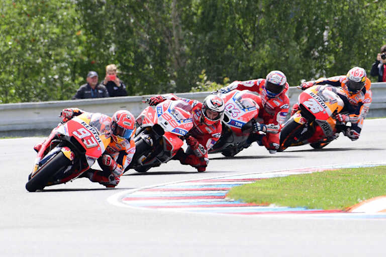 Marc Marquez hatte nur zu Rennbeginn einen hohen Puls