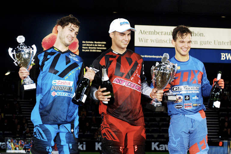 Die Top-3 der SX1-Klasse: Martinez, Schmidt und Thury