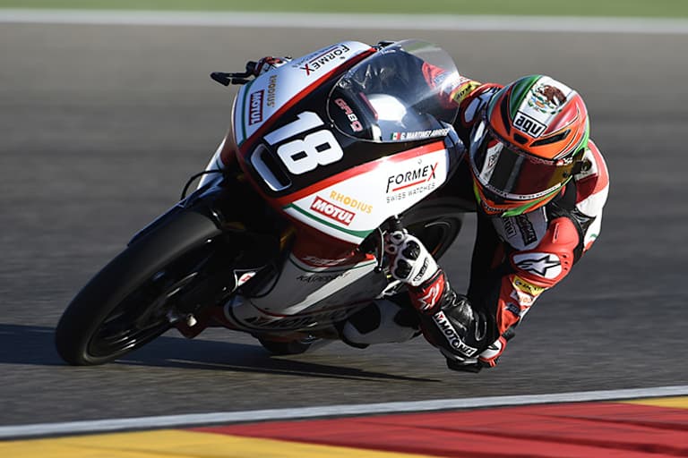 Martinez-Abrego auf seiner Mahindra