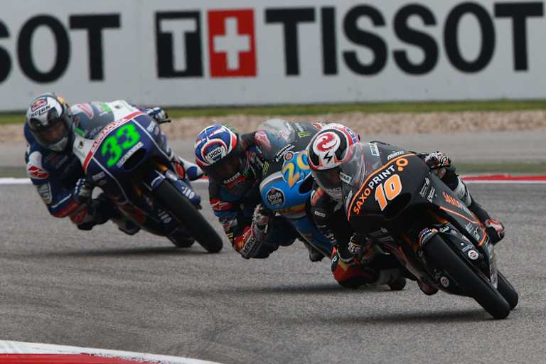 Alexis Masbou beim Texas-GP vor Fabio Quartararo (20) und Enea Bastianini (33)  