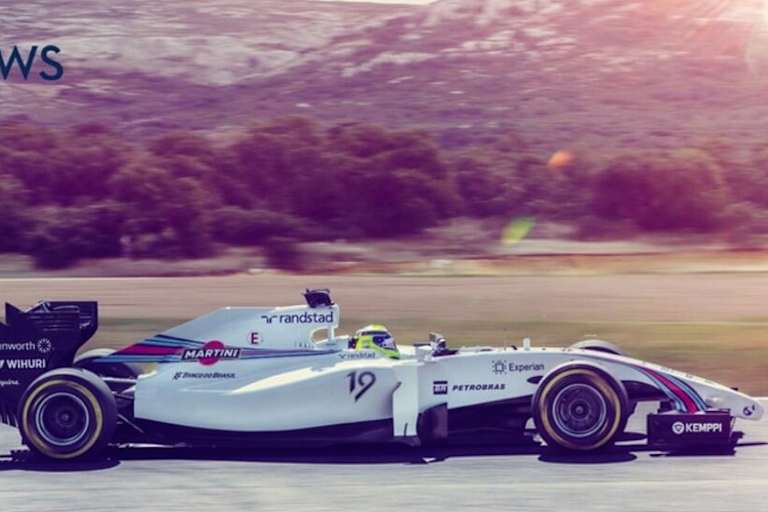 Die ersten Bilder vom Williams in Martini-Lackierung