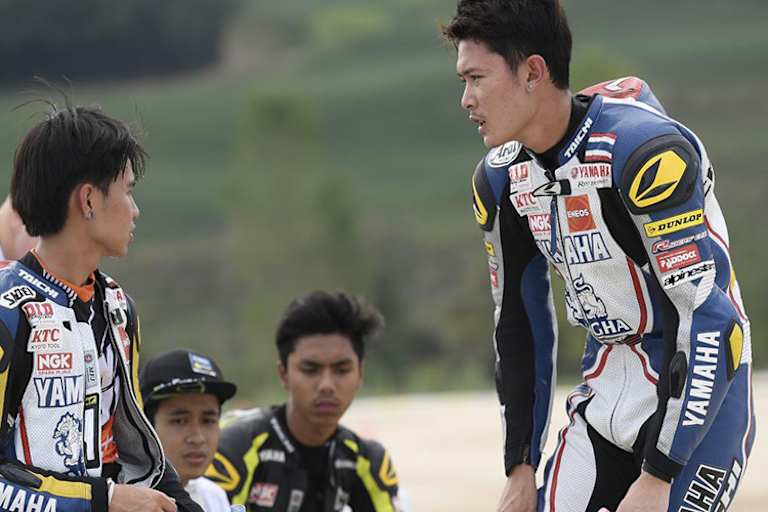 Sechs junge Asiaten trainieren derzeit in Tavullia