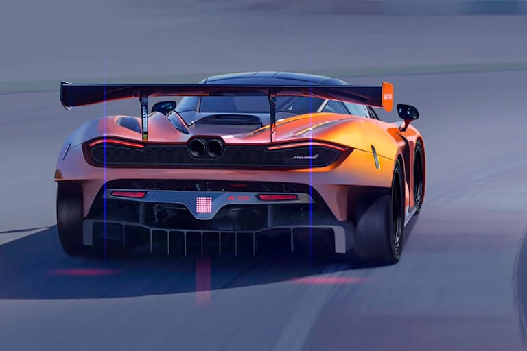Der McLaren 720S GT3 von hinten