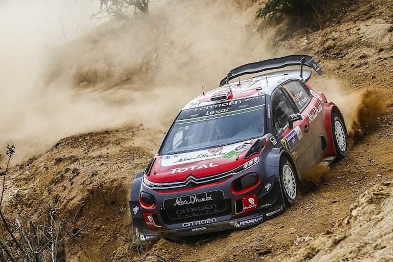 Kris Meeke beim ersten Sieg des C3 WRC in Mexiko