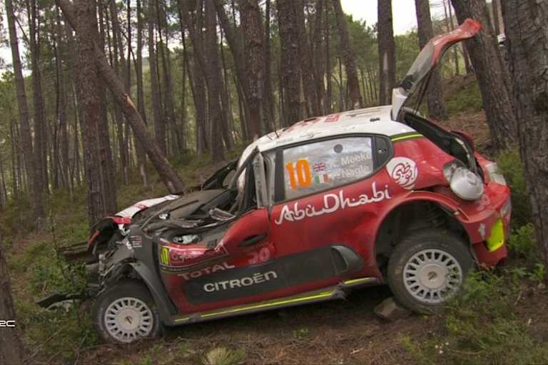 Der Unfall von Kris Meeke in Portugal