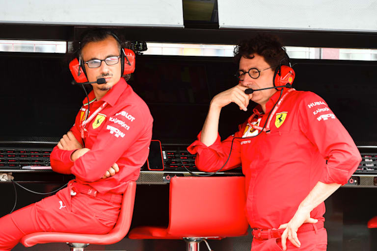 Ferrari-Sportdirektor Laurent Mekies und Teamchef Mattia Binotto