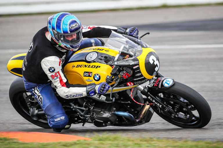 Nichts verlernt von seinen Fahrkünsten hatte Stéphane Mertens auf dem Hockenheimring