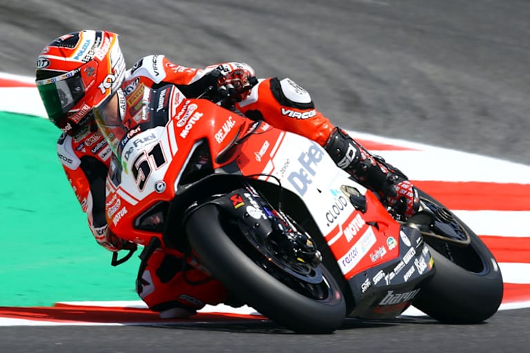 Michele Pirro kennt das Motorrad und die Reifen kaum