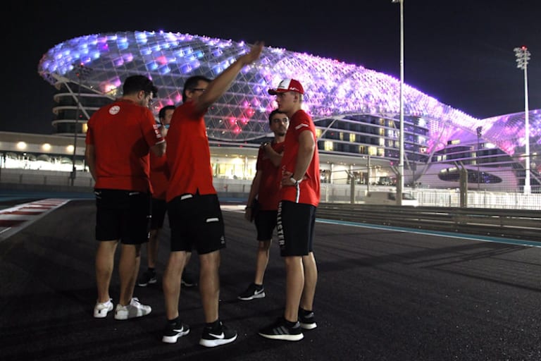 Mick Schumacher bei der Pistenbesichtigung